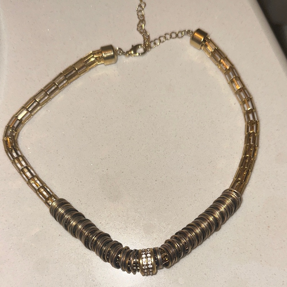 Elegant Gold and Silver Necklace